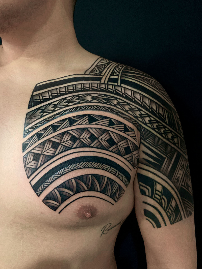 Что означают тату в стиле Полинезия?