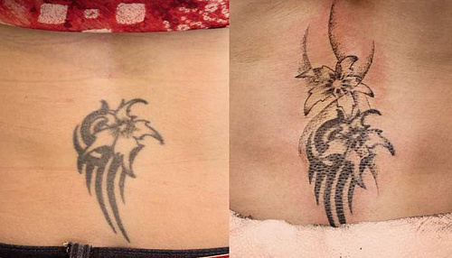 Обновление цветка на пояснице