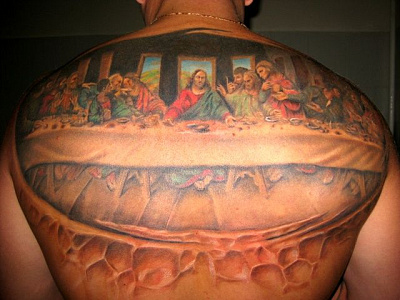 Татуировка картина на спине