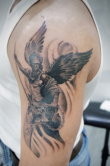 Татуировка ангела хранителя