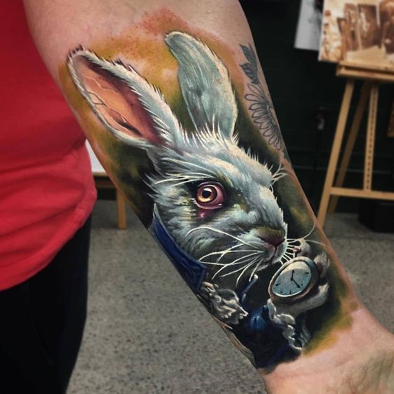 татуировка заяц
