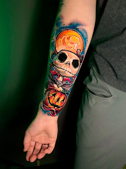 Тату Джек Скеллингтон