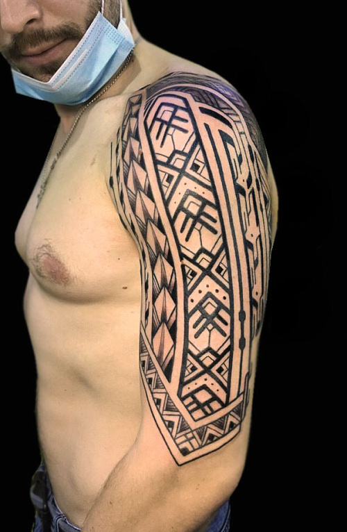 Тату орнамент полинезия