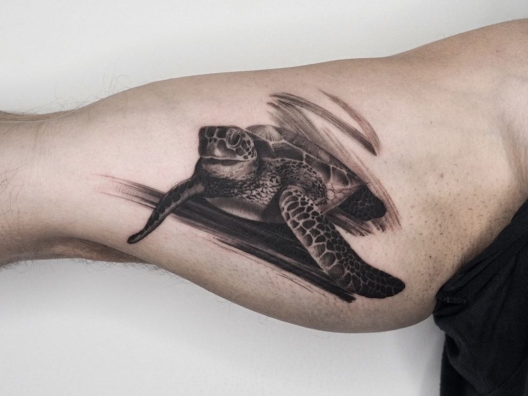 татуировка черепаха