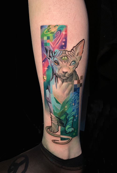 Тату трехглазый сфинкс