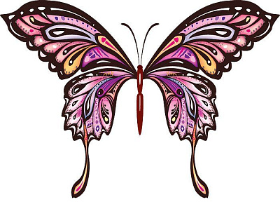 Женская татуировка бабочка
