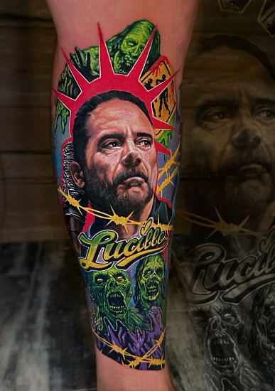 Тату ходячие мертвецы lucille
