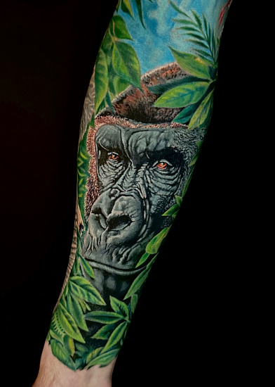 Тату горилла