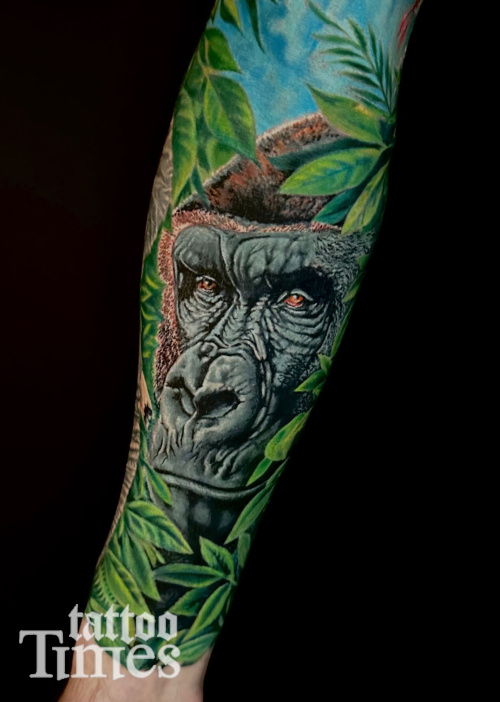 Тату горилла