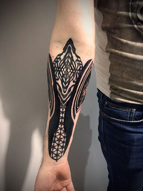 Тату паттерн блекворк