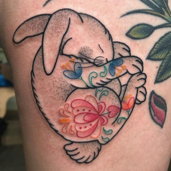 татуировка кролик