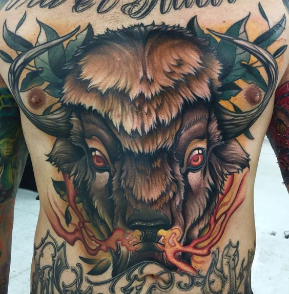 татуировка бык
